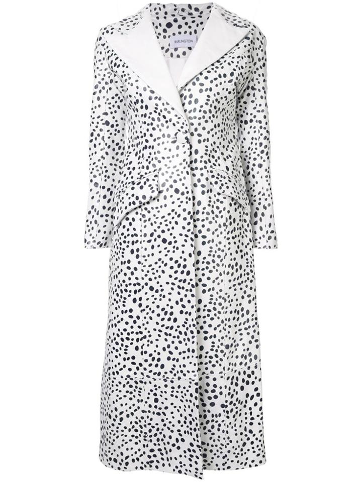 16arlington Dalmatian Print Coat - White