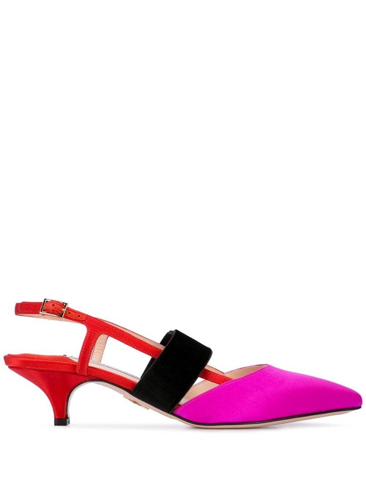 Andrea Gomez Greta Slingback Pumps - Red