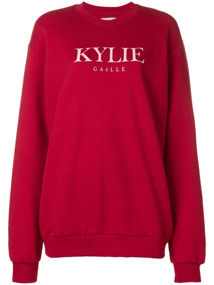 Gaelle Bonheur Logo Patch Sweatshirt - Red