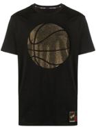 Roberto Cavalli Embellished Basketball T-shirt - Black