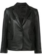 Nili Lotan Buttoned Blazer Jacket - Black