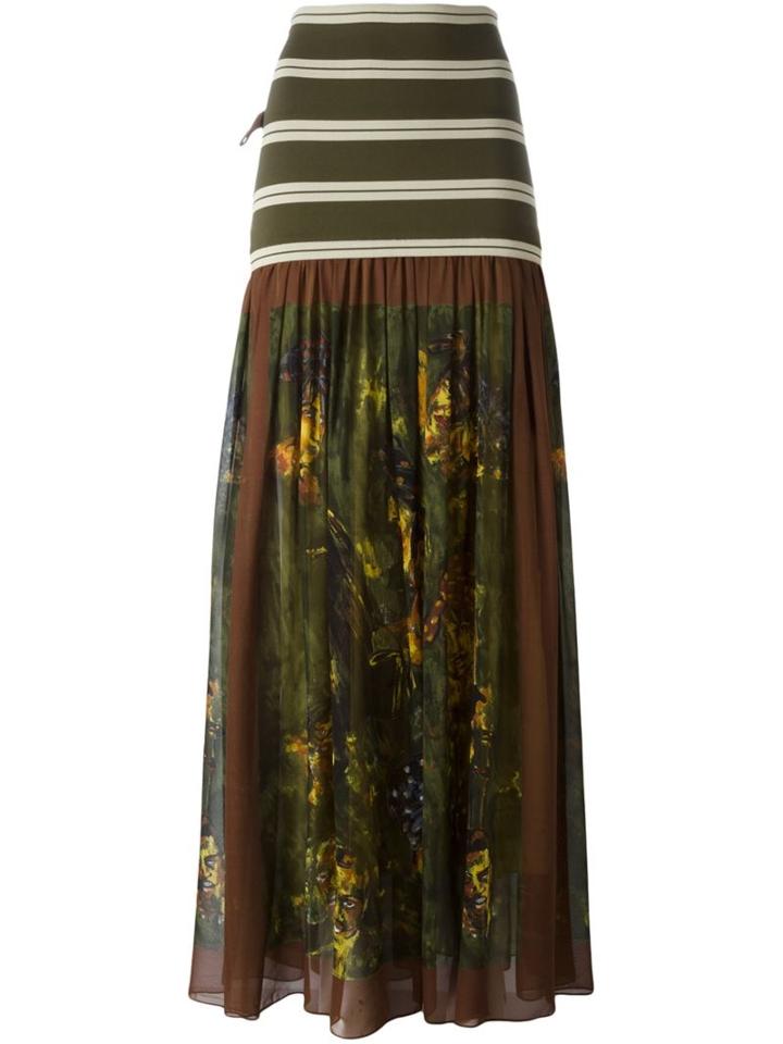 Jean Paul Gaultier Vintage Printed Ruffle Skirt