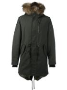 Mackage 'moritz' Coat, Men's, Size: 48, Green, Rabbit Fur/acrylic/polyester/raccoon Dog