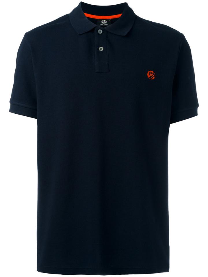 Ps By Paul Smith Shortsleeved Polo Shirt, Men's, Size: Medium, Blue, Cotton