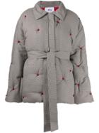 Atu Body Couture Oversized Quilted Coat - Grey