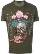 Dsquared2 'back In Nagasaki' T-shirt, Men's, Size: Medium, Green, Cotton