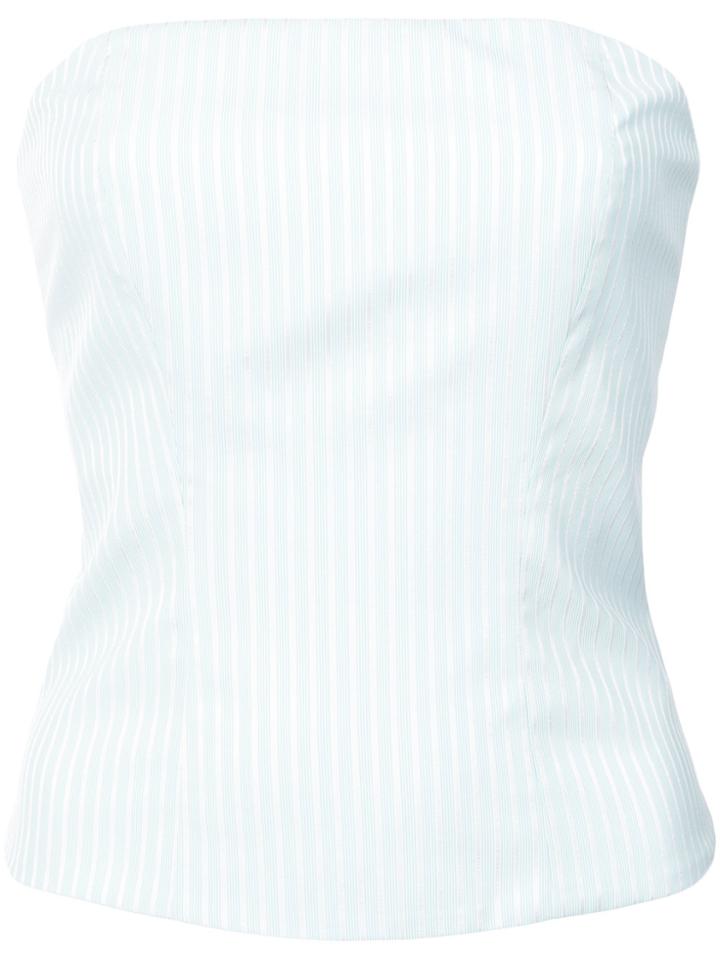 Petersyn Striped Cropped Top - Green