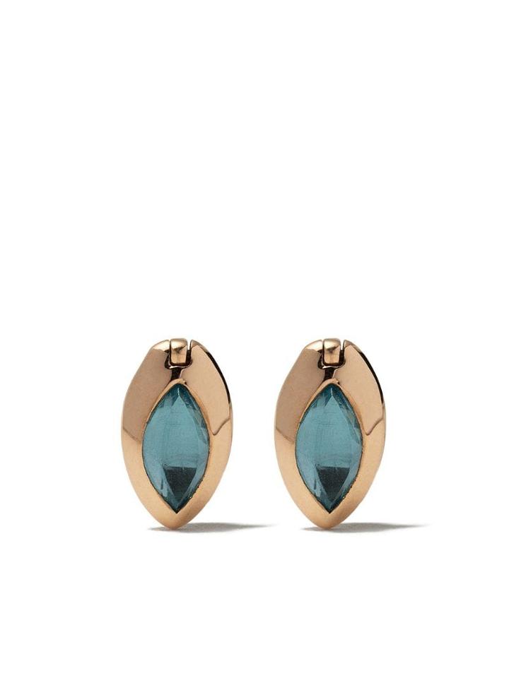 Marie Mas Swinging Marquise Studs - Rose Gold