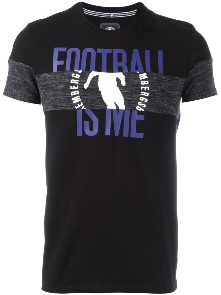 Bikkembergs Overlap Logo Print T-shirt, Men's, Size: Xl, Black, Cotton/spandex/elastane