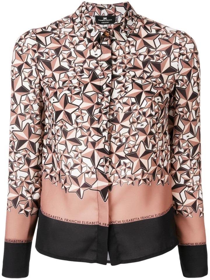 Elisabetta Franchi Star Print Shirt - Neutrals