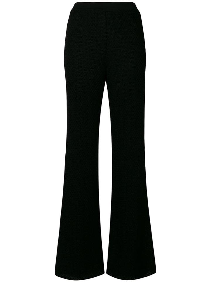 Missoni Knitted Flared Trousers - Black