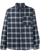 A.p.c. Checked Buttoned Shirt - Blue