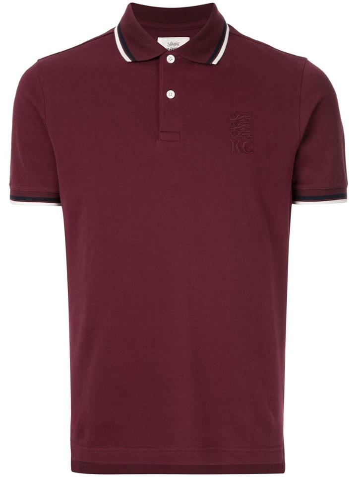 Kent & Curwen Contrast Trim Polo Shirt - Red