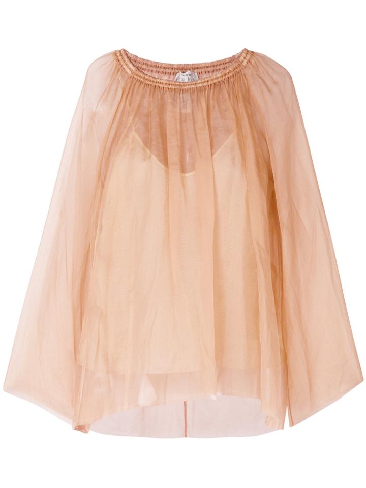 Forte Forte Sheer Blouse - Yellow & Orange