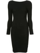 Helmut Lang Tie Back Dress - Black