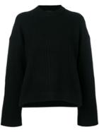 Joseph Ribbed Chunky Sweater - Black