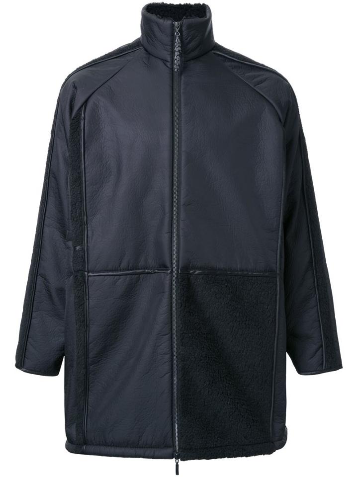 Cottweiler Stripe Detailing Mid Coat, Men's, Size: Medium, Black, Acrylic/nylon/polyester