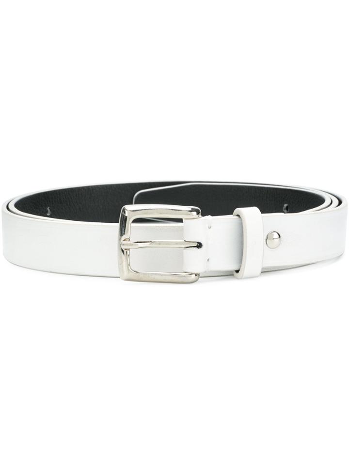 Ann Demeulemeester Buckled Belt - White