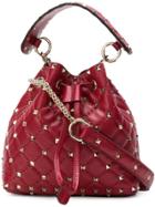 Valentino Valentino Garavani Rockstud Spike Bucket Tote - Red