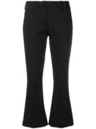 Dondup Flared Crop Trousers - Black