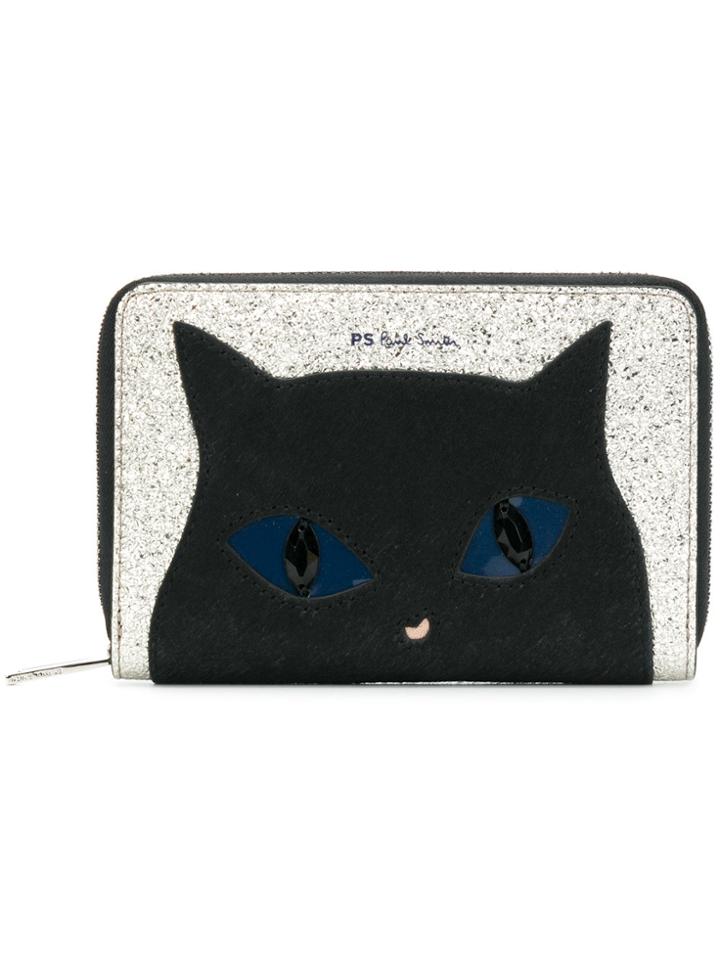 Ps By Paul Smith Cat Face Wallet - Black