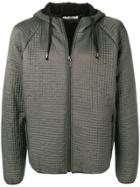 Roberto Cavalli Textured Hooded Jacket - Grey