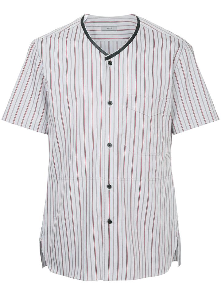 Lanvin Striped Baseball Shirt - Multicolour