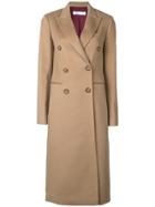Victoria Beckham Tailored Double Breasted Coat - Nude & Neutrals