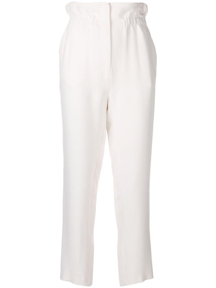 Iro High-waisted Cropped Trousers - White