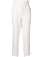 Iro High-waisted Cropped Trousers - White