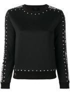 Philipp Plein Embellished Logo Sweatshirt - Black