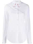 Vivetta Embroidered Hand Collar Shirt - White