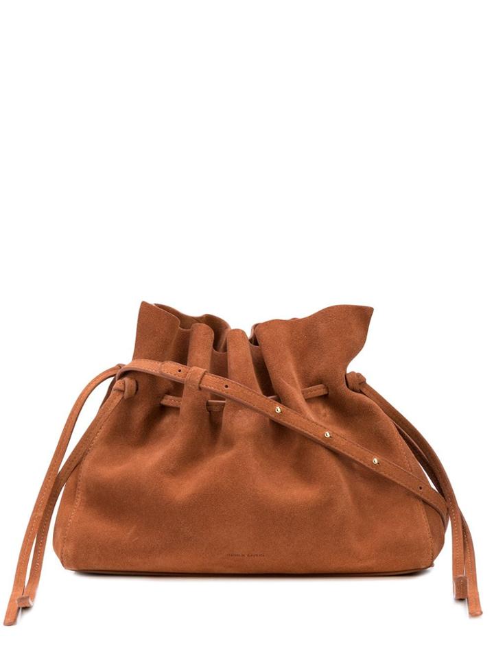 Mansur Gavriel Suede Protea Bag - Brown