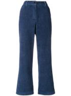 Neul High Waisted Corduroy Trousers - Blue