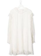 Philosophy Di Lorenzo Serafini Kids Teen Long-sleeved Lace Dress -