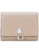 Fendi Gusseted Cardholder - Neutrals