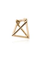 Shihara Gold Triangle 18k Gold Earrings - Metallic