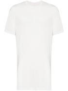 Rick Owens Long Level Silk Blend T Shirt - White