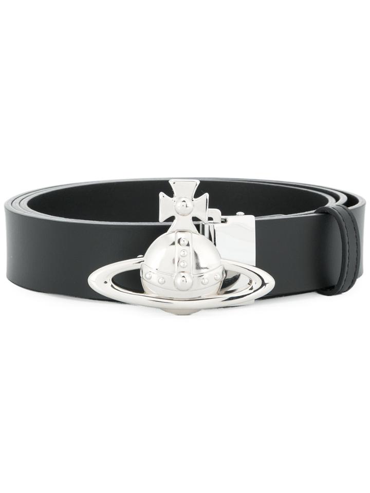 Vivienne Westwood Orb Buckle Belt - Black