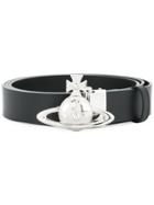 Vivienne Westwood Orb Buckle Belt - Black