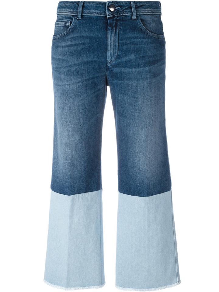 The Seafarer Double-denim Detail Jeans - Blue