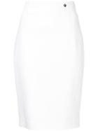 Versace Collection Classic Pencil Skirt - White