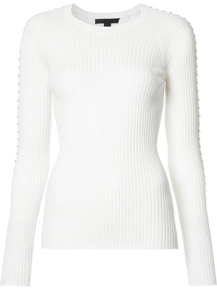 Alexander Wang Ribbed Jumper, Women's, Size: Small, White, Cotton