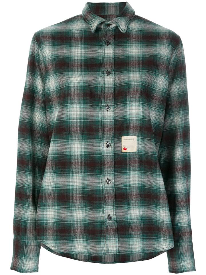 Dsquared2 Tartan Check Shirt - Green