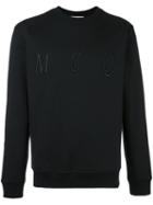 Mcq Alexander Mcqueen Embroidered Logo Sweatshirt, Men's, Size: Xs, Black, Cotton