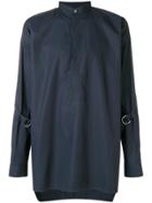 Jil Sander Half Button Shirt - Blue