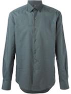 Lanvin Checked Shirt, Men's, Size: 41, Grey, Cotton