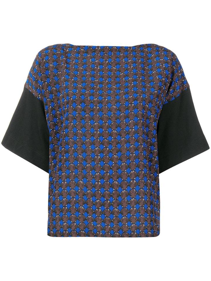 Marni Geometric Pattern Blouse - Black