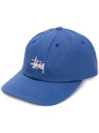 Stussy Contrast Logo Baseball Cap - Blue