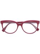 Fendi Eyewear D-frame Glasses - Red
